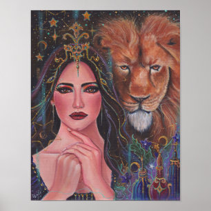 Affiche Bouche de la déesse du cirque Imprimer par Renee