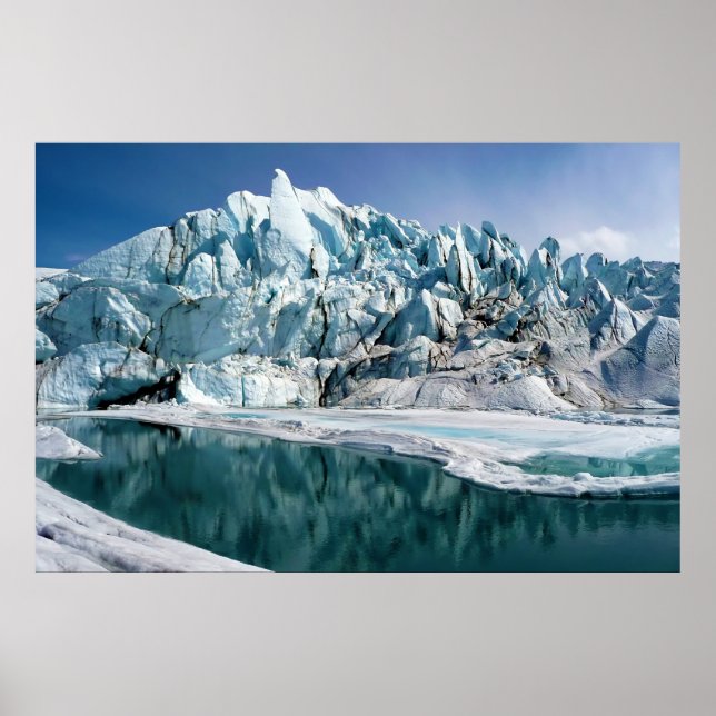 Affiche Bouche du glacier Matanuska en Alaska (Devant)