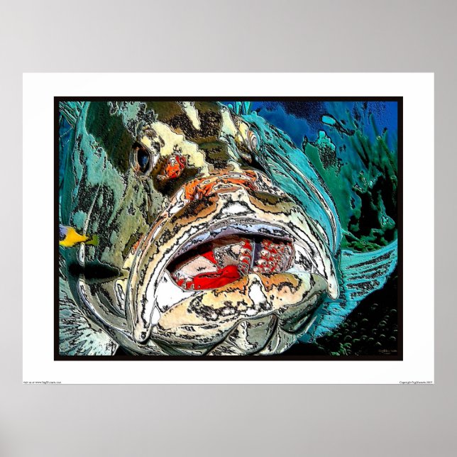 Affiche Bouche du Grouper (Devant)