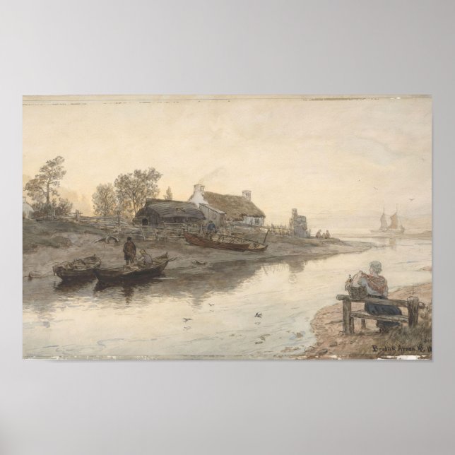 Affiche Bouche fluviale à Brodick, Arran, Écosse (1877) (Devant)