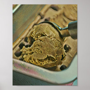 Affiche Bouchon de crème glacée