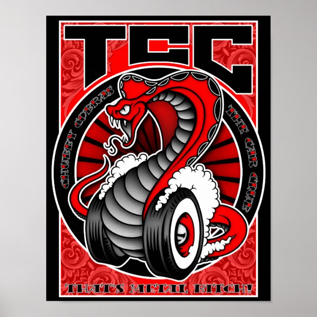 Affiche Bouclier 11x14 toile rouge (Devant)