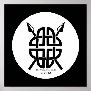 Affiche Bouclier celtique, MeWarriorWoman sur Twitch