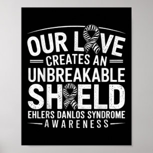 Affiche Bouclier indestructible Eds Ehlers Syndrome Danlos
