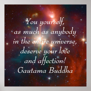 Affiche Bouddha Amour et affection