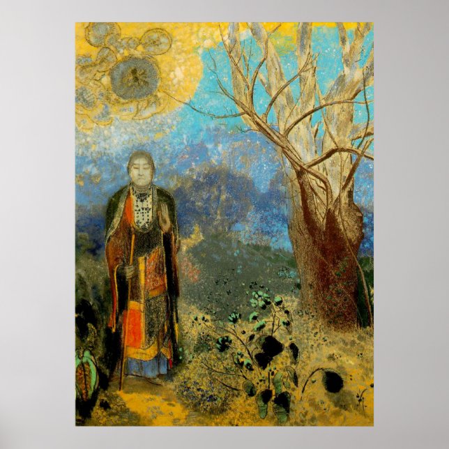 AFFICHE BOUDDHA BY REDON LARGE PRINT ON CANVAS (Devant)