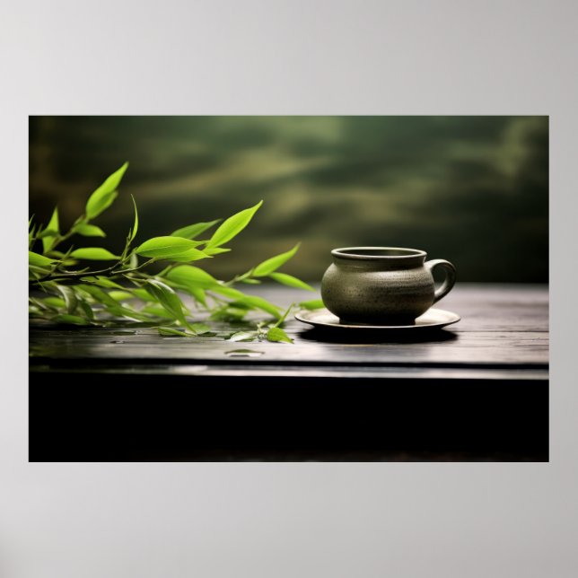 Affiche Bouddha calme nature paisible (Devant)