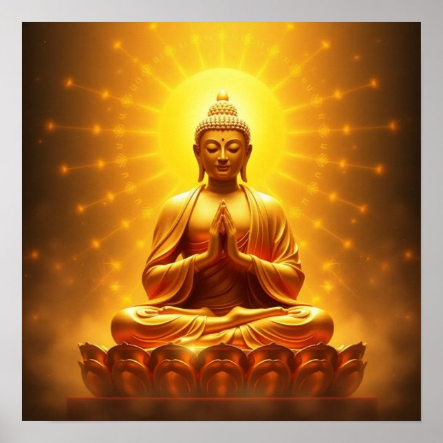 Affiche Bouddha d'or (Devant)