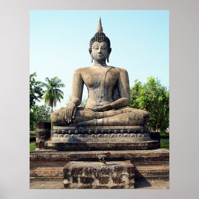 Affiche Bouddha en Thaïlande (Devant)