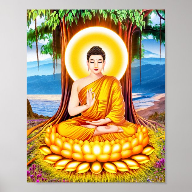 Affiche Bouddha Gautama (Devant)