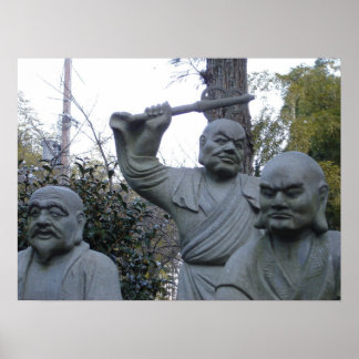 Affiche Bouddha grincheux