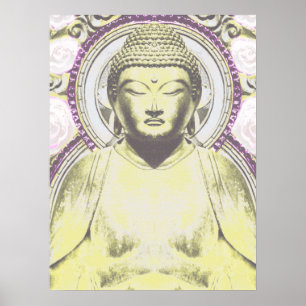 Affiche Bouddha mystique dans les tons neutres
