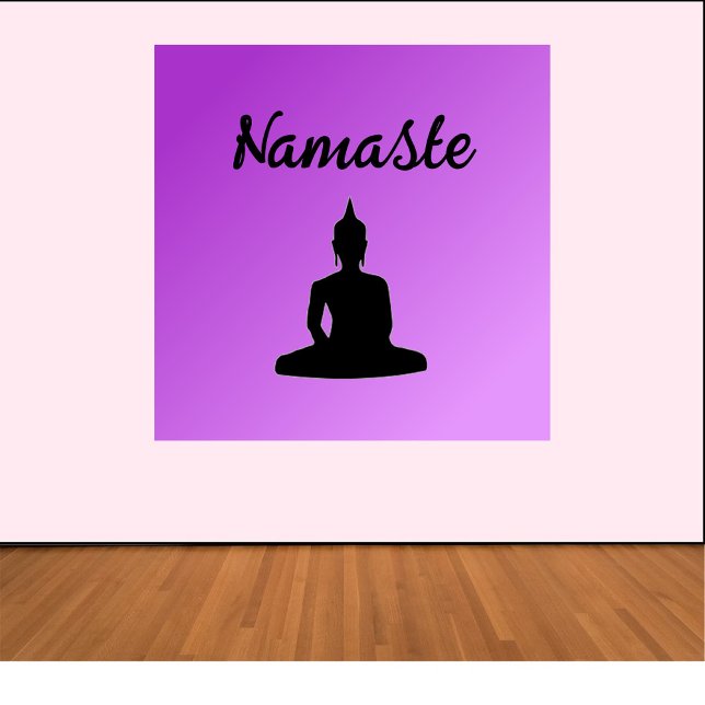 Affiche Bouddha pourpre Namaste (Créateur téléchargé)