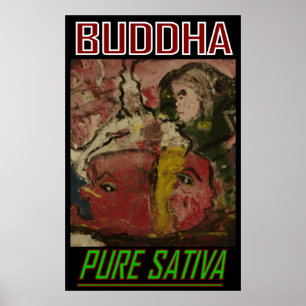 AFFICHE BOUDDHA PURE SATIVA