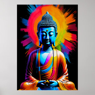Affiche Bouddha - Raies de Tranquille