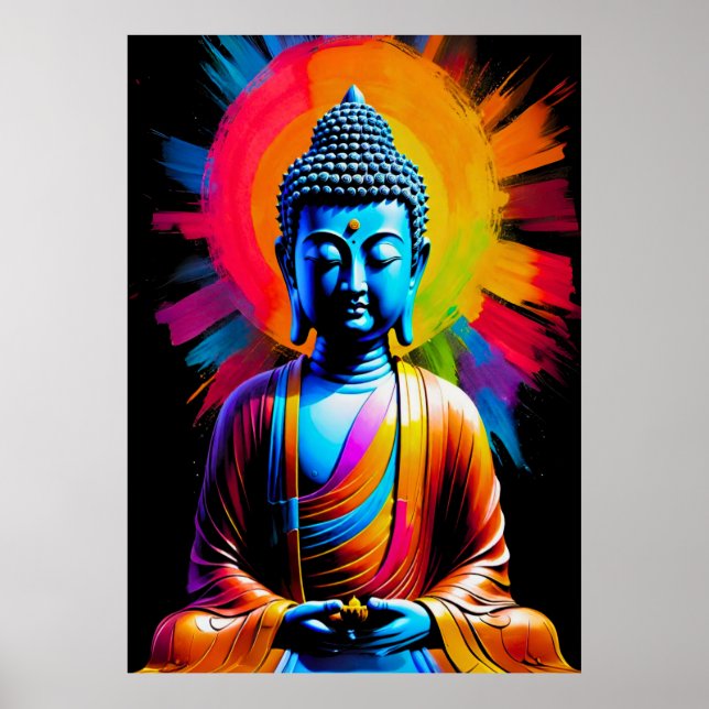 Affiche Bouddha - Rayons de Tranquillité (Devant)