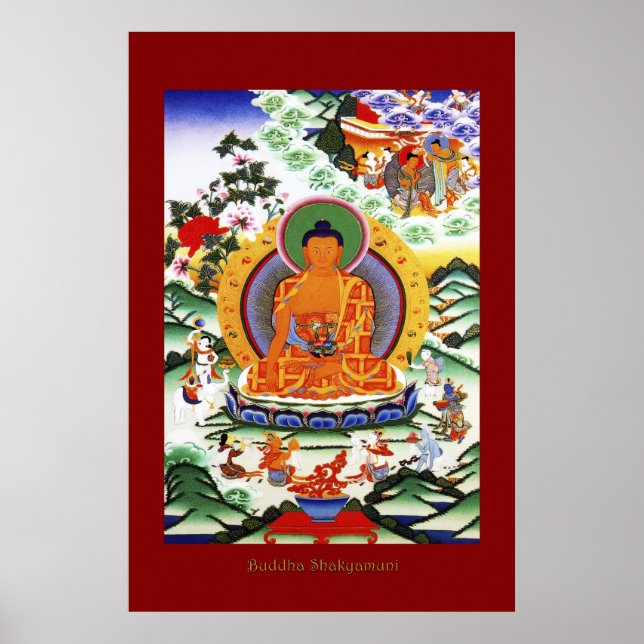 Affiche Bouddha Shakyamuni 2 Série d'affiches d'art religi (Devant)