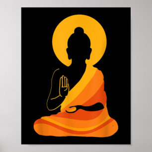 Affiche Bouddha YingYang Zen Yoga, Détendez-vous, Profitez