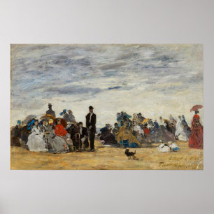 Affiche Boudin - Plage À Trouville