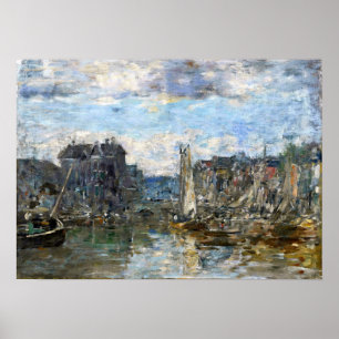 Affiche Boudin - Pont de la Bourse de Rotterdam 1876