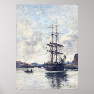 Affiche Boudin - Ship On Touques 1888