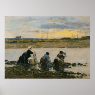 Affiche Boudin - Washerwomen By River