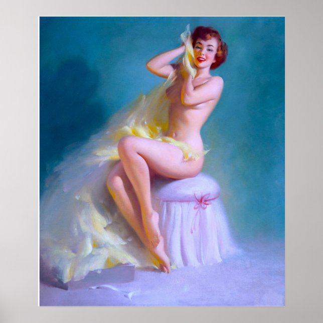 Affiche Boudoir Pinup (Devant)