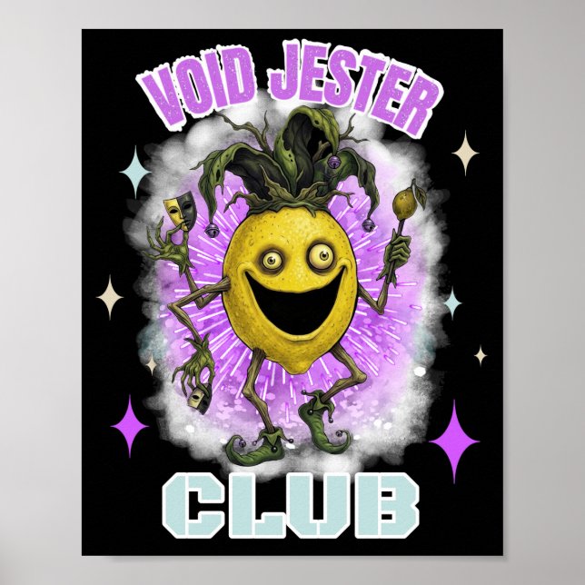 Affiche Bouffon du Vide Ami Citron Sombre (Devant)