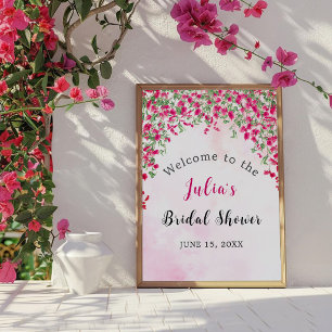 Affiche Bougainvillea rose Tropical Forest Shower de maria