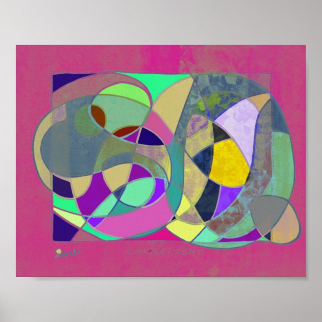 Affiche Bougie Abstrait v2 (Devant)