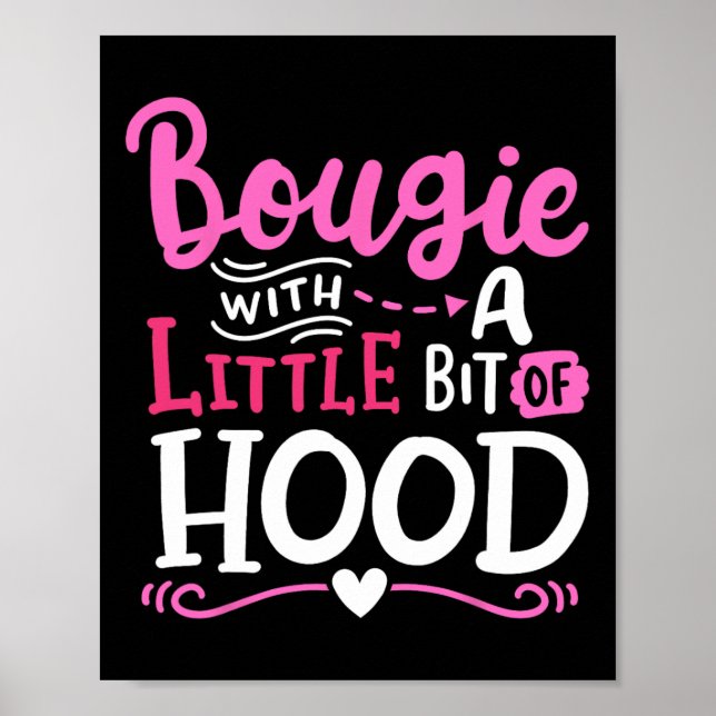 Affiche Bougie Avec Un Petit Peu De Cou Drôle Filles Noire (Devant)