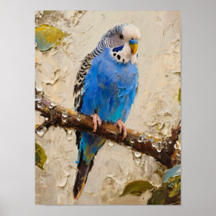 Affiche Bougie bleue