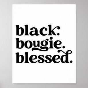 Affiche Bougie noir bénie Histoire des Afro-Américains noi
