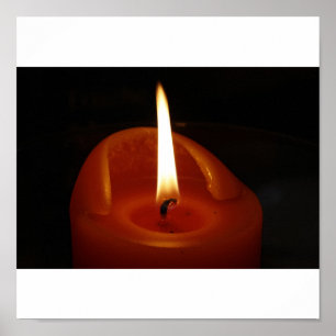 Affiche Bougie rouge