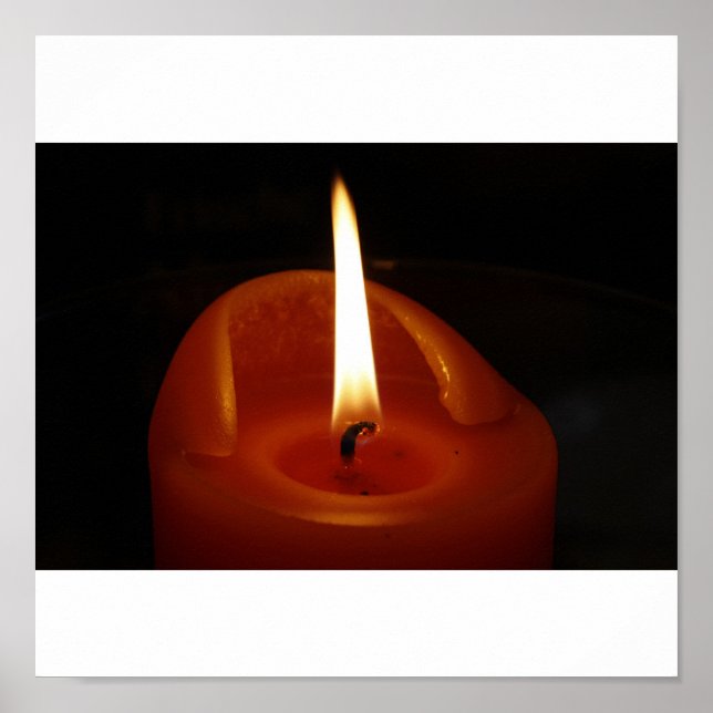Affiche Bougie rouge (Devant)