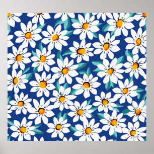 Affiche Bougies printanières : motif floral tendance.
