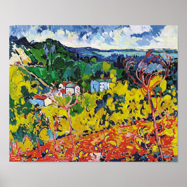 Affiche Bougival | Maurice de Vlaminck | (Devant)