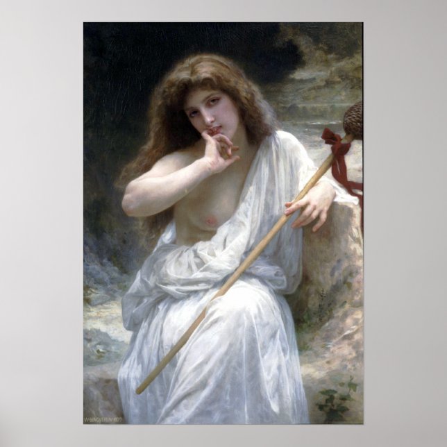 Affiche Bouguereau - Bacchante (Devant)
