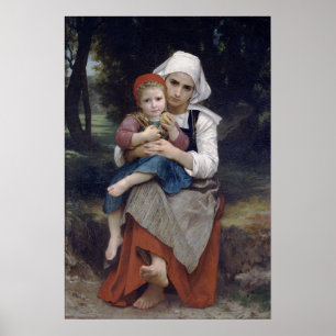 Affiche Bouguereau - Frère Et Soeur 1871