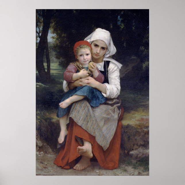 Affiche Bouguereau - Frère Et Soeur 1871 (Devant)