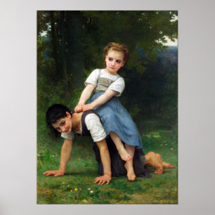 Affiche Bouguereau - La balade à cheval