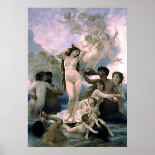Affiche Bouguereau - La Naissance de Venus