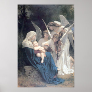 Affiche Bouguereau - La Vierge aux Anges