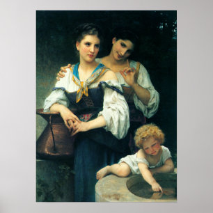 Affiche Bouguereau - Le Secret 1876