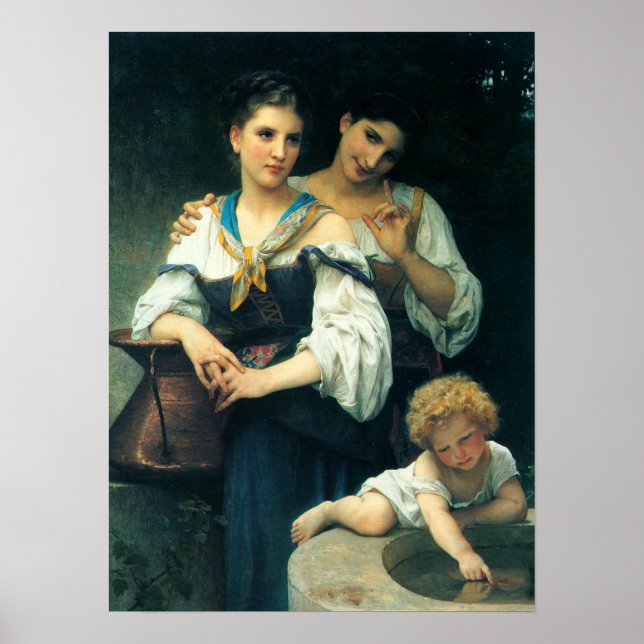Affiche Bouguereau - Le Secret 1876 (Devant)