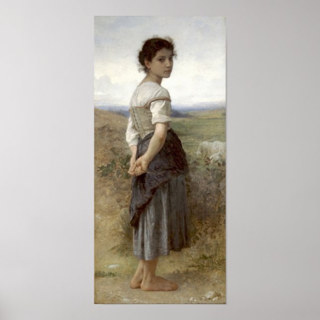 Affiche Bouguereau-Les Jeunes Bergers (Devant)