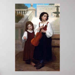 Affiche Bouguereau - Loin De Chez Lui 1867