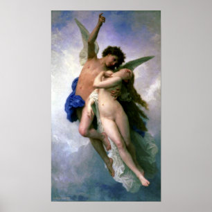 Affiche Bouguereau - Psyche et L'Amour