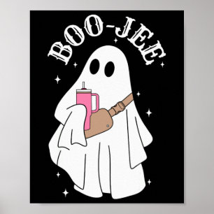 Affiche Boujee Boo-jee Cute Ghost Saison Éffrayante Hallow