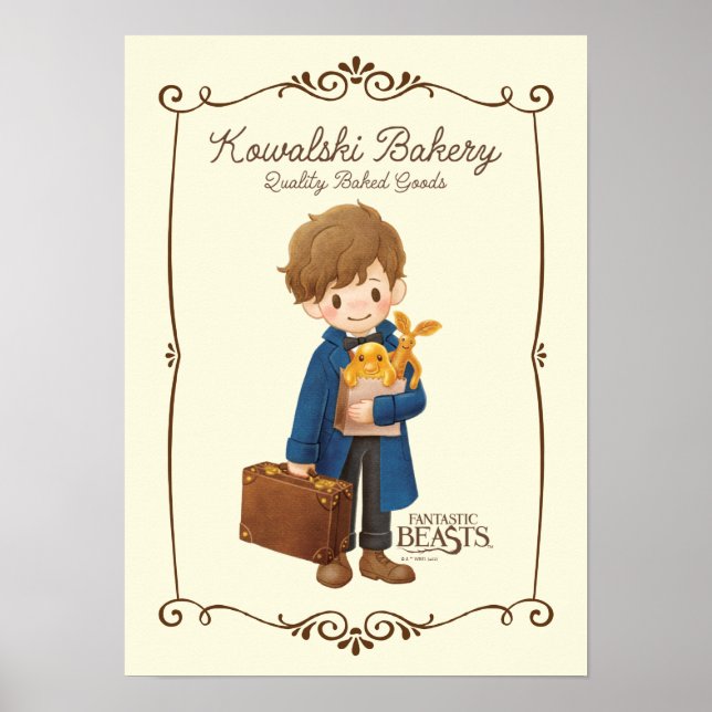 Affiche Boulangerie Kowalski - Newt Scamander (Devant)